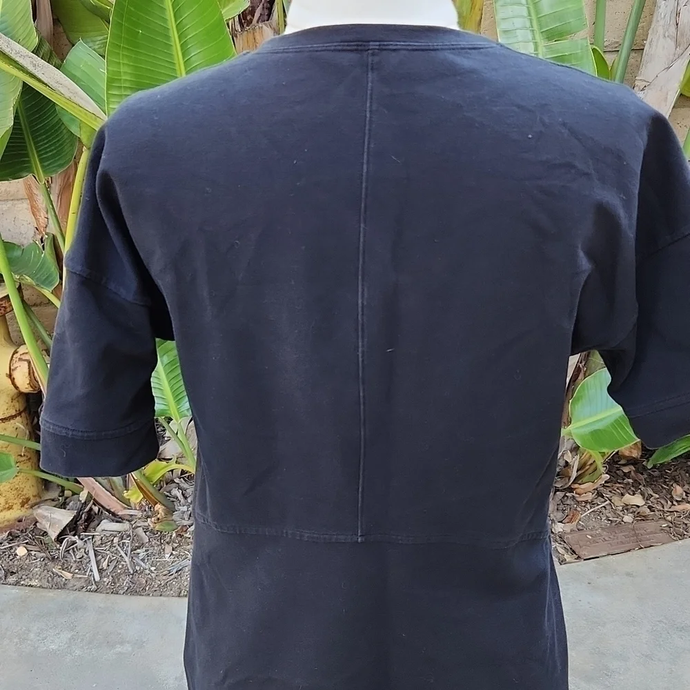 Lululemon A Cut Above Short Sleeve Crewneck Slit Sweatshirt Black 6